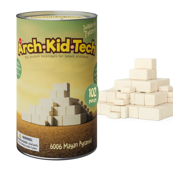 Arch Kid Tech Mayan Pyramid 102 pieces architectural building toy inspired by ancient civilizations for hands-on learning and play
