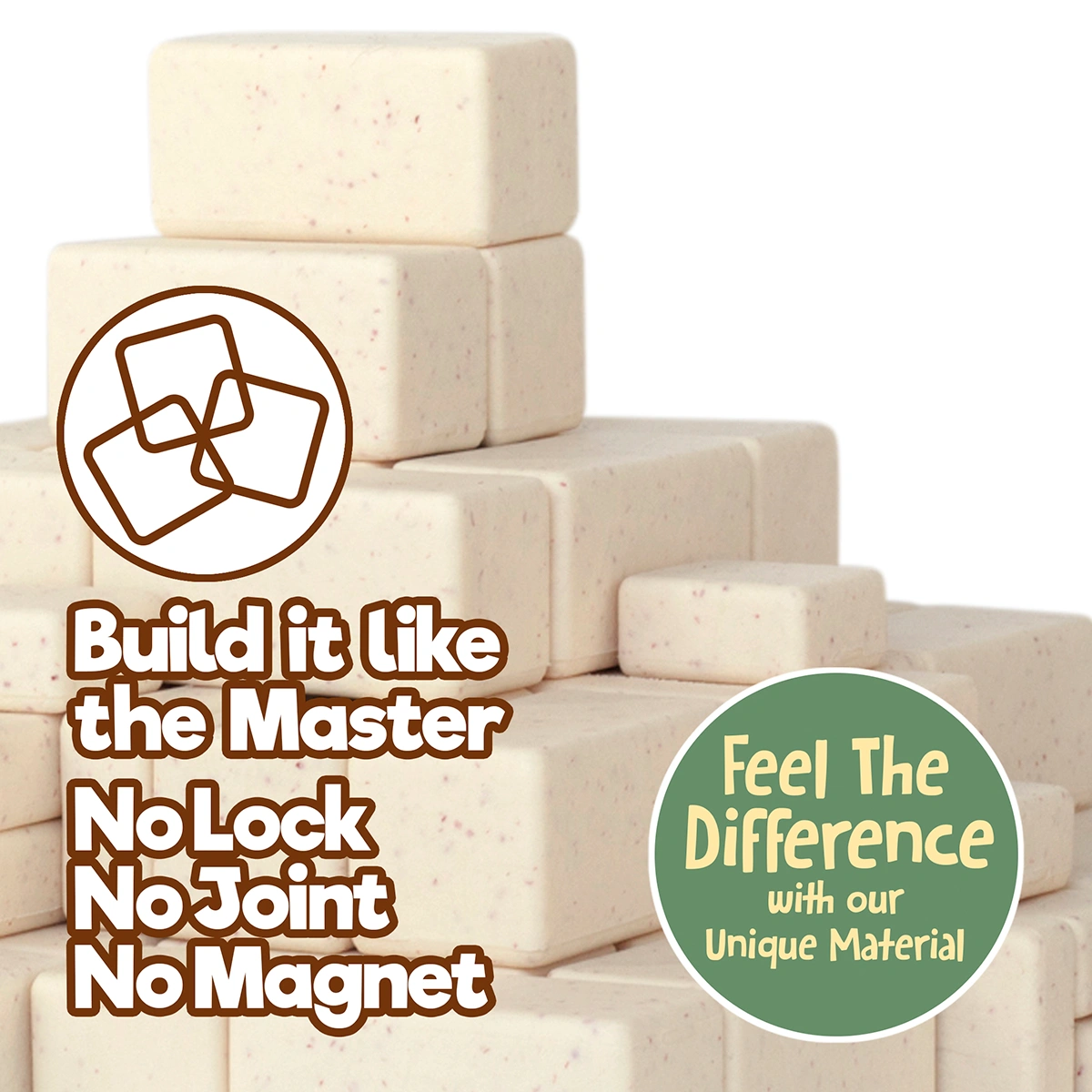 Arch-Kid-Tech® Mayan Pyramid building toy using balance and stacking without locks joints or magnets