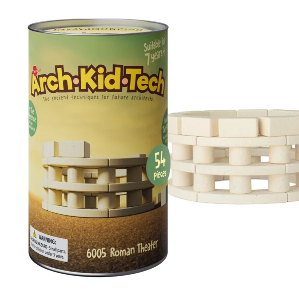 Arch Kid Tech Roman Theater 54 pieces architectural building toy for kids to recreate classical architecture and develop spatial skills